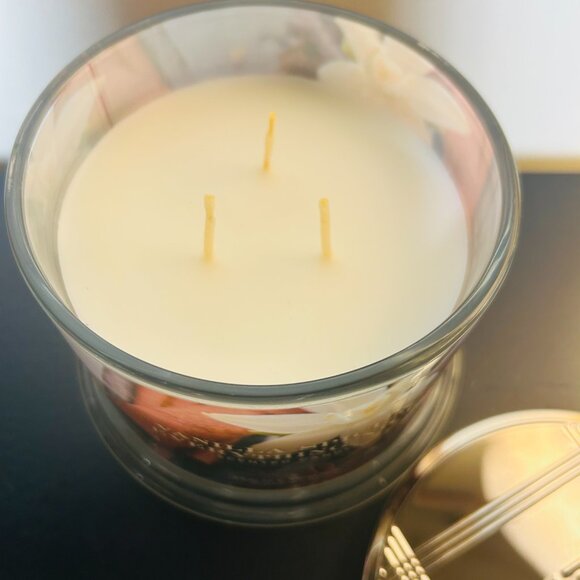 HomeWorx by Slatkin Vanilla Spice  & Everything Nice 3-Wick  14oz Candle - Picture 2 of 4